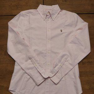 Ralph Lauren Custom Fit Pink Striped Shirt